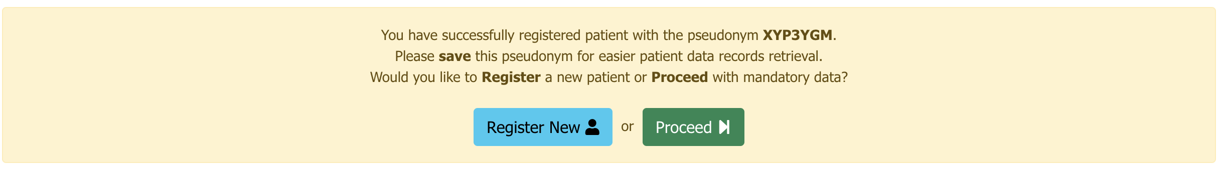 Select patient